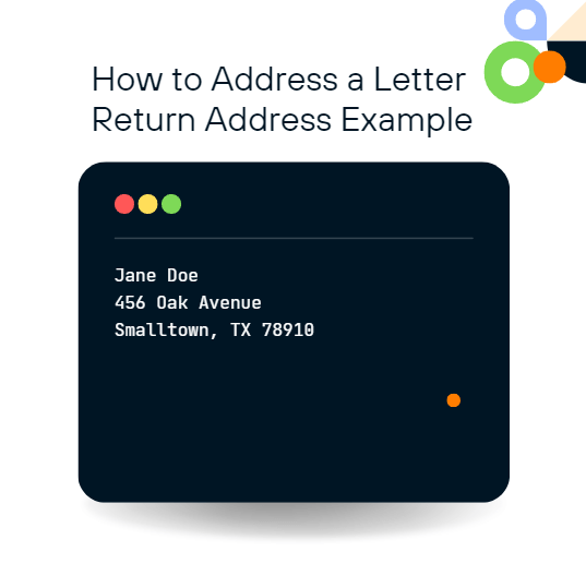 How to Address a Letter return address example