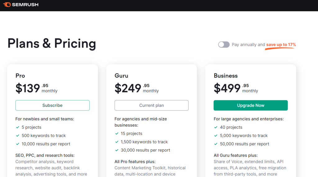 Pricing Plans