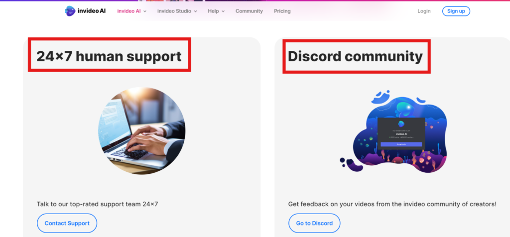 Invideo support