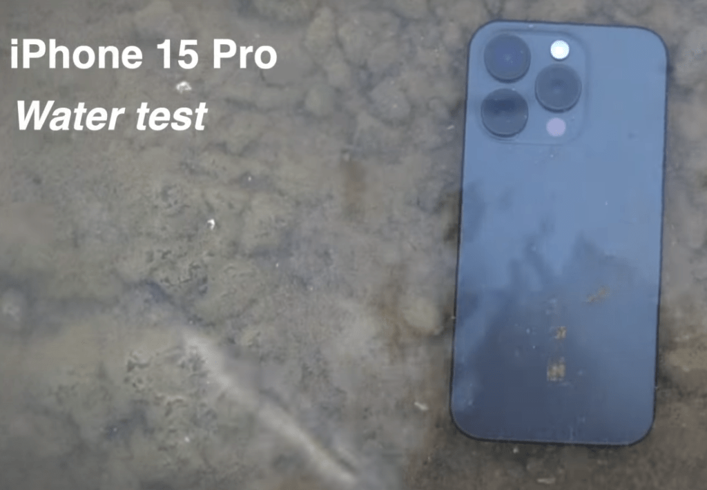 iPhone 15 Pro water resistant water resistance test passed