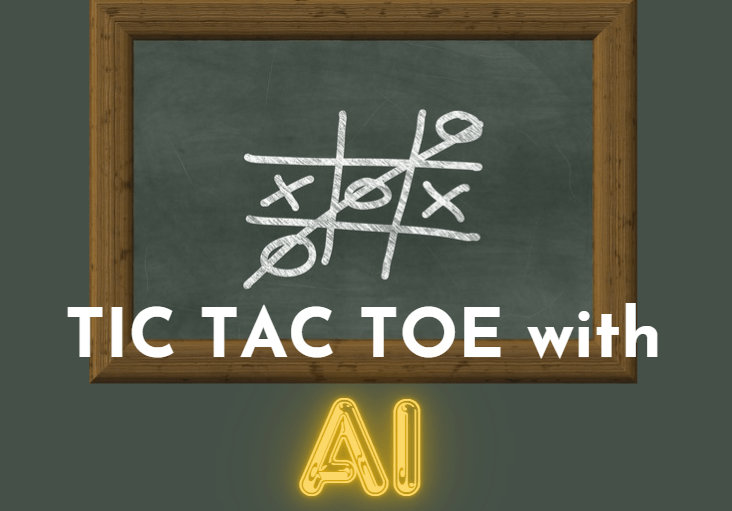 tic tac toe against AI with 3 levels of difficulty