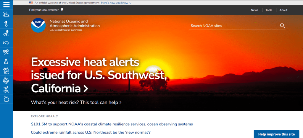 noaa website